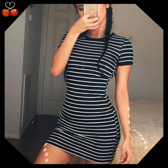Mary's Cherries Boutique Dresses & Skirts - 🍒 B&W Mini Dress